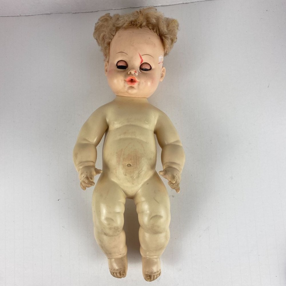 Vintage Horseman Dolls Inc 1971 Bad Condition 17" Tall Sleepy Eyes